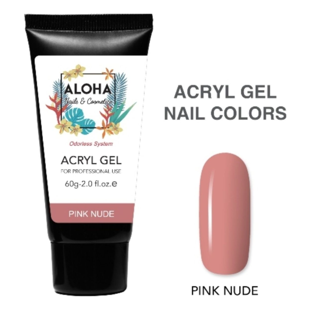 Acryl Gel Aloha Uv Led Pink Nude Gr Aloha Nails Cosmetics