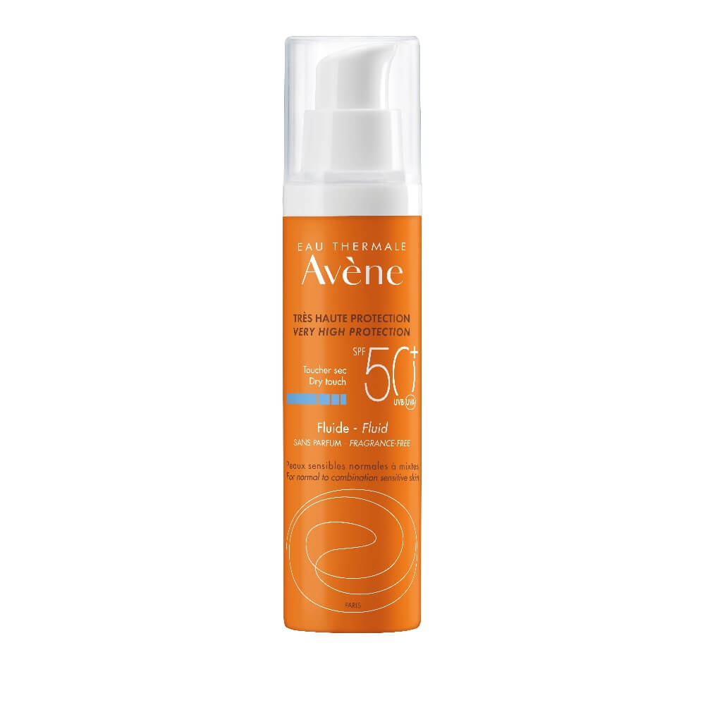 Αντηλιακό Προσώπου Avene Sun Dry Touch Fluid Sans Parfume SPF50+ 50ml