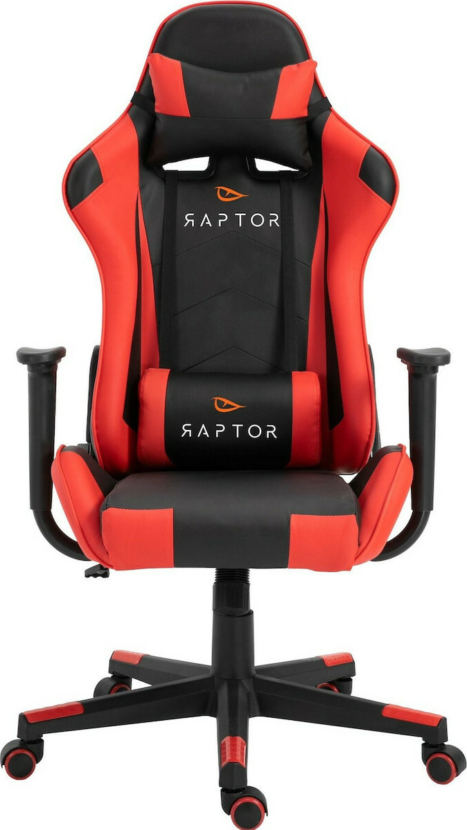 Καρέκλα Gaming Raptor Alyx Δερματίνη Κόκκινη