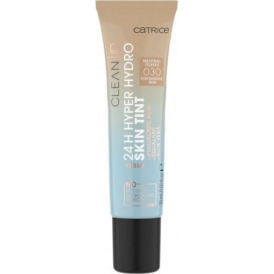 Liquid Clean Cosmetics 030 Neutral 30ml Cosmetics Catrice Hyper Toffee Hydro Tint Skin ID Foundation Catrice - 24H
